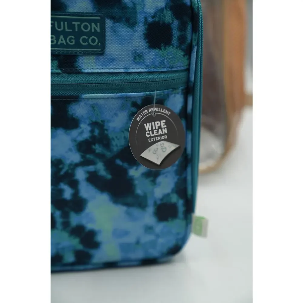 Clear Back-to-School Bundle | Tan Transparent Backpack +‎ Blue Fulton Lunchbox